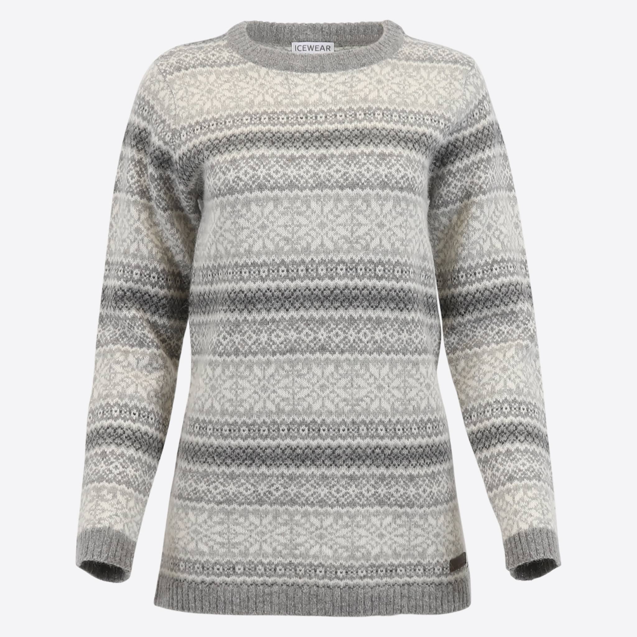 Urður pull long en laine pour femmes
