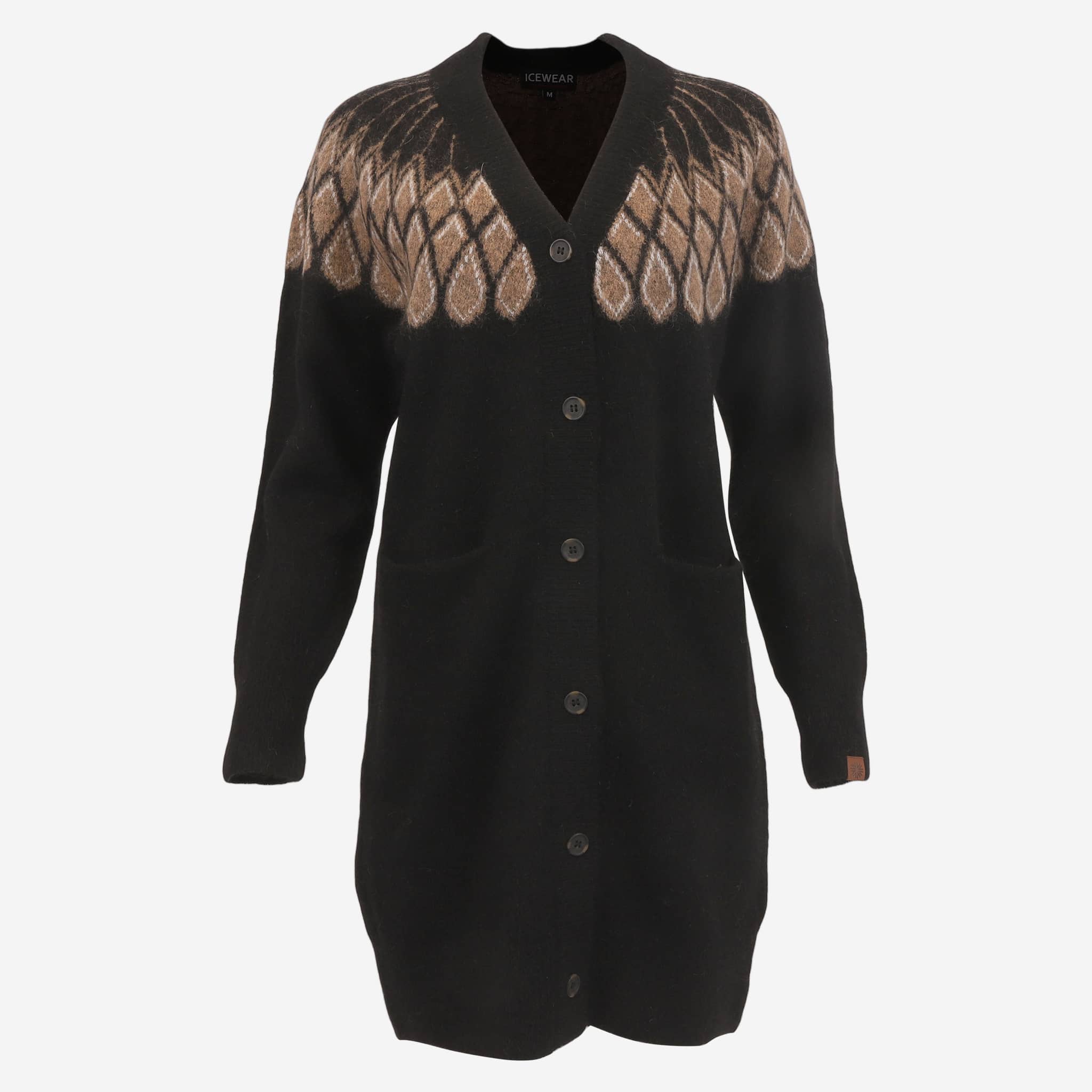 ÁSBYRGI 混纺羊毛开衫中长款